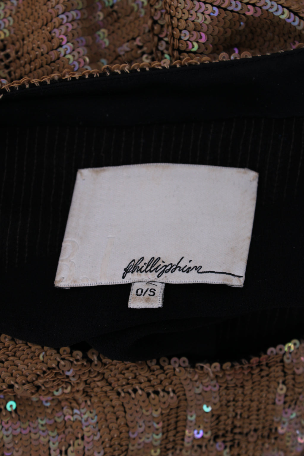 3.1 Phillip Lim S/S Sequin Dress Gold O/S