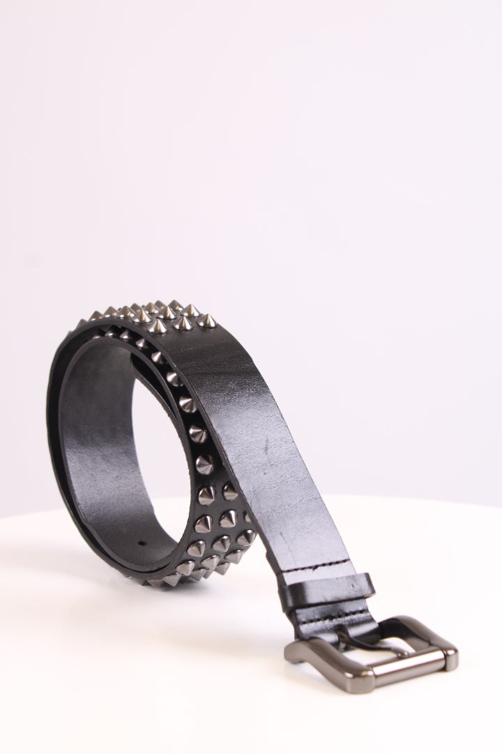 Burberry Silver studded belt Black 3