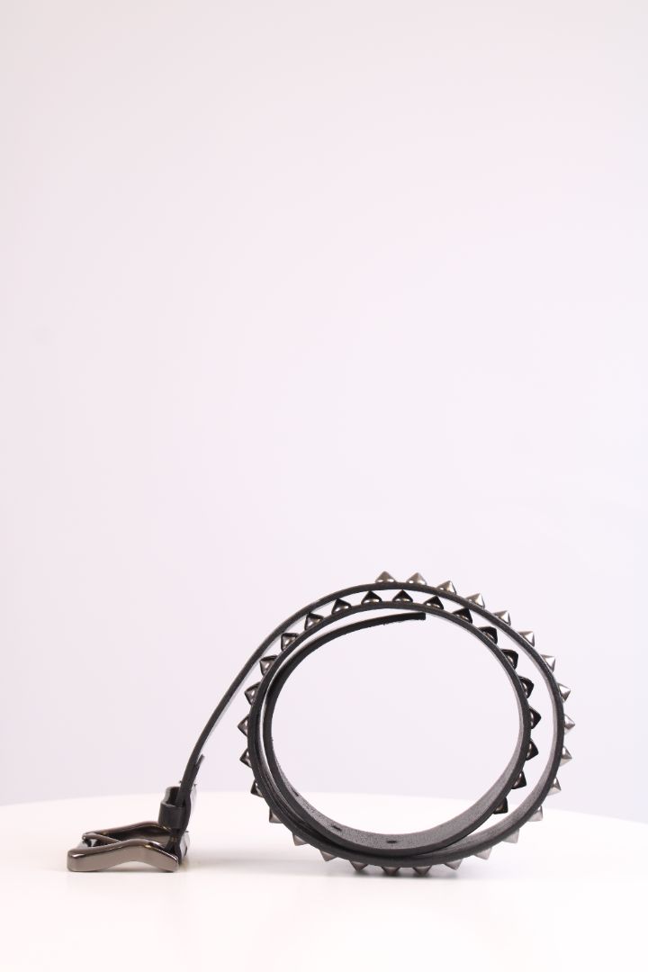 Burberry Silver studded belt Black 3