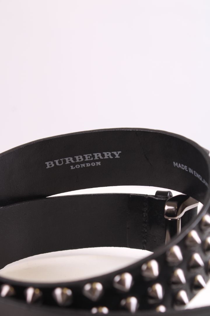 Burberry Silver studded belt Black 3