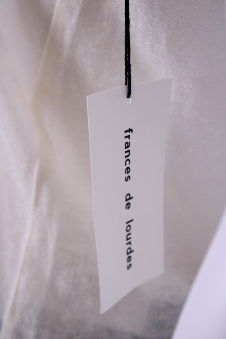 Frances De Lourdes Cashmere & Silk Vest White XS