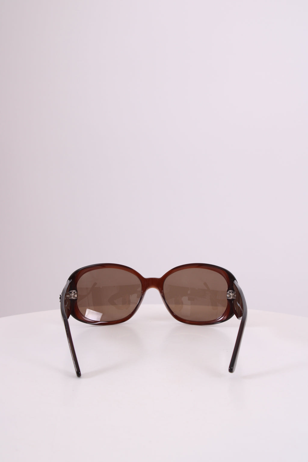 Chanel Camelia Flower Detail Sunglasses Brown