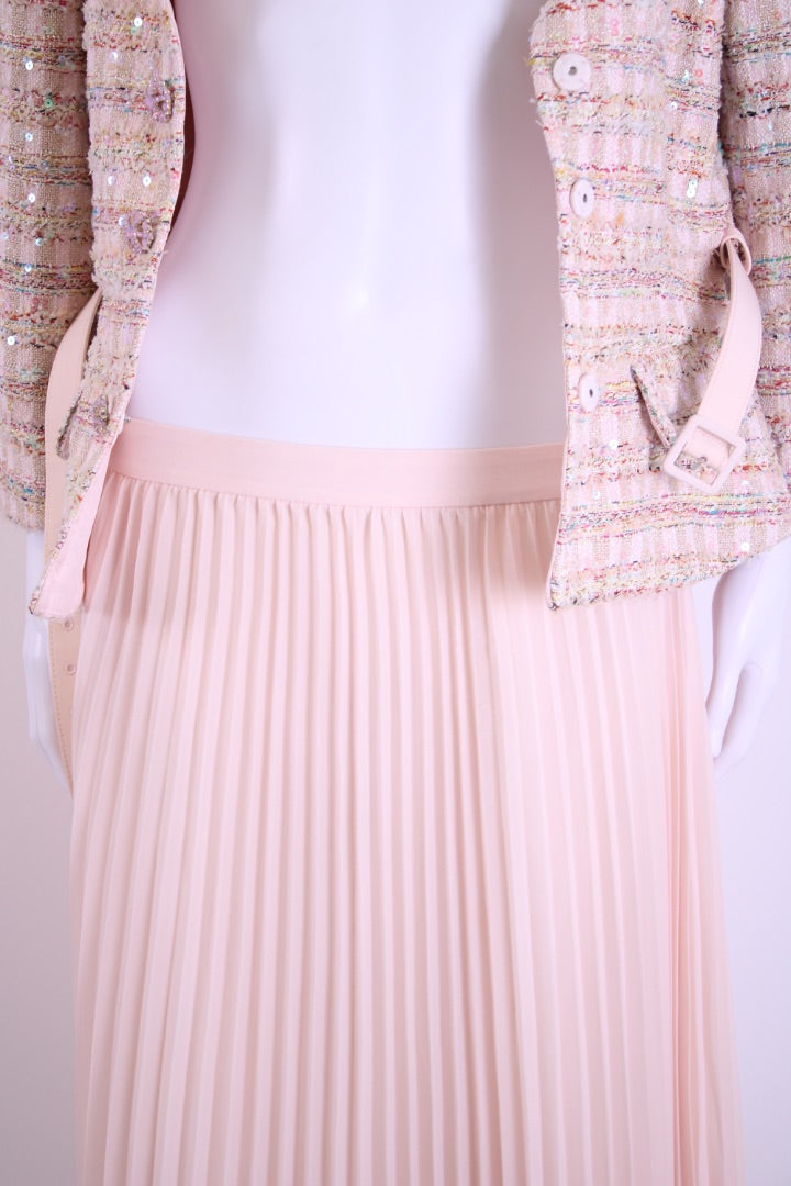 Self Portrait Boucle Tweed Jacket/ Dress Pink 14