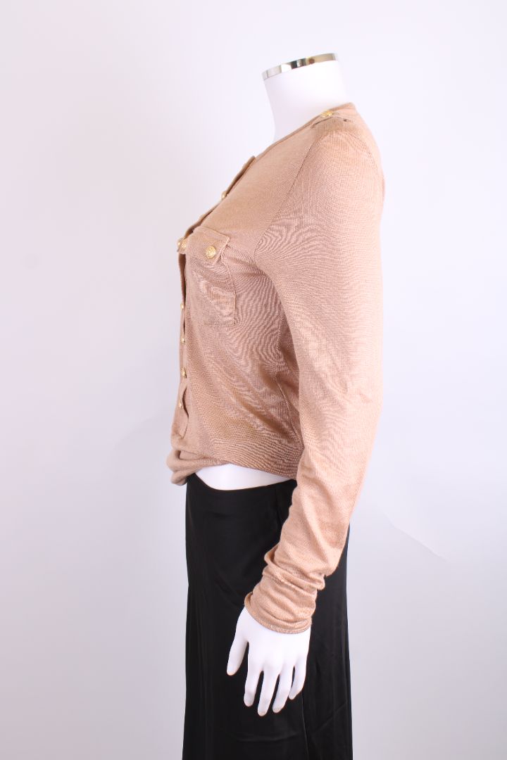 Balmain L/S Button Top Beige 10