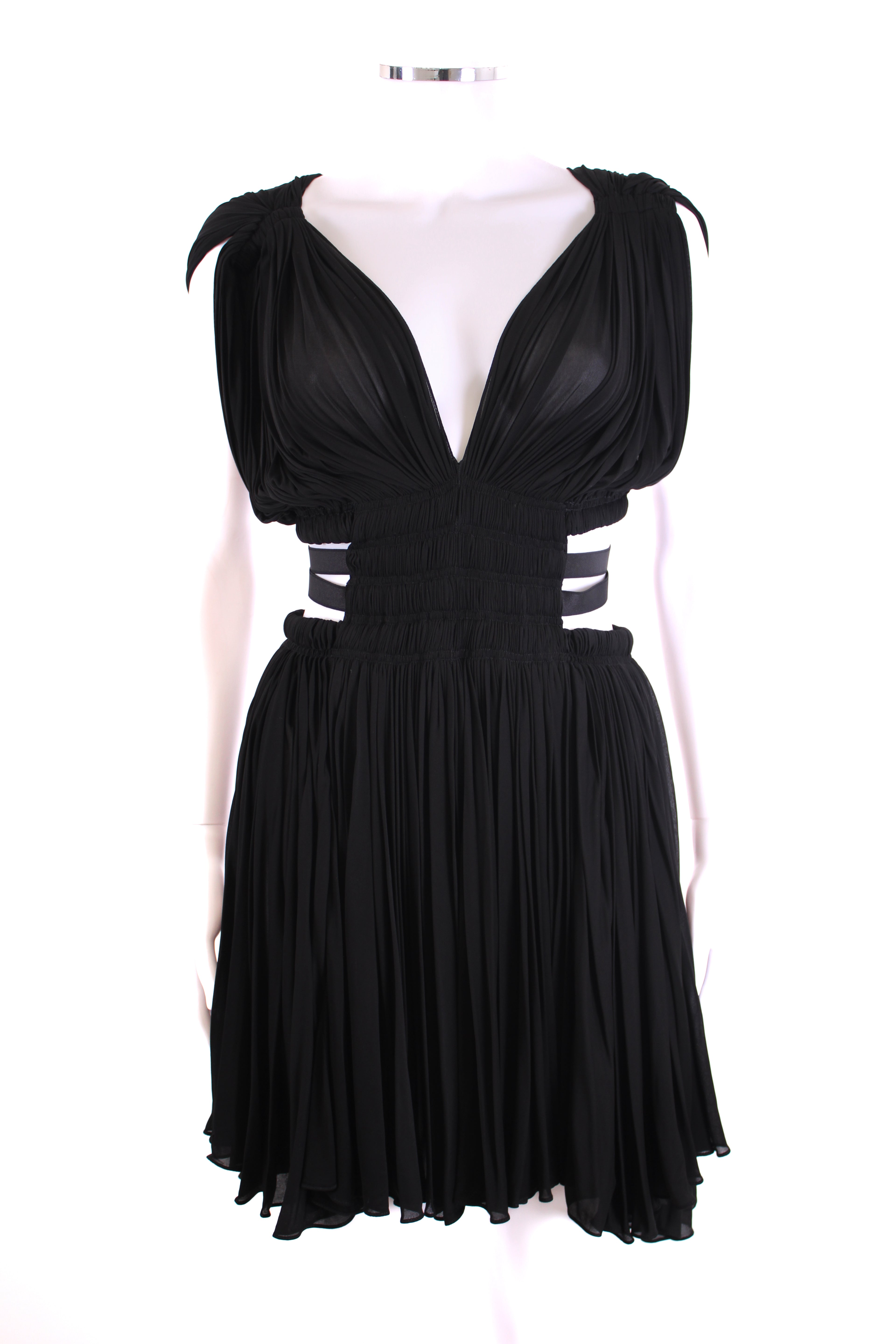 Alaia The Goddess Dress Black 38