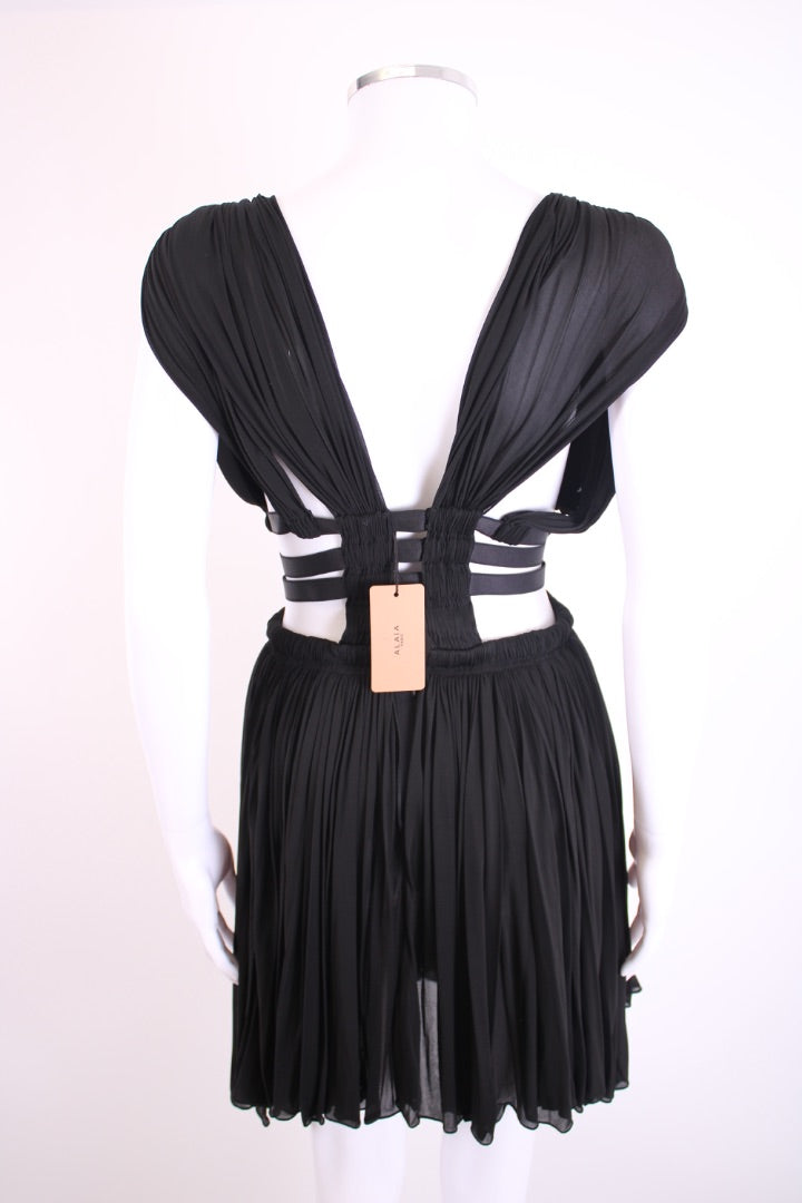 Alaia The Goddess Dress Black 38