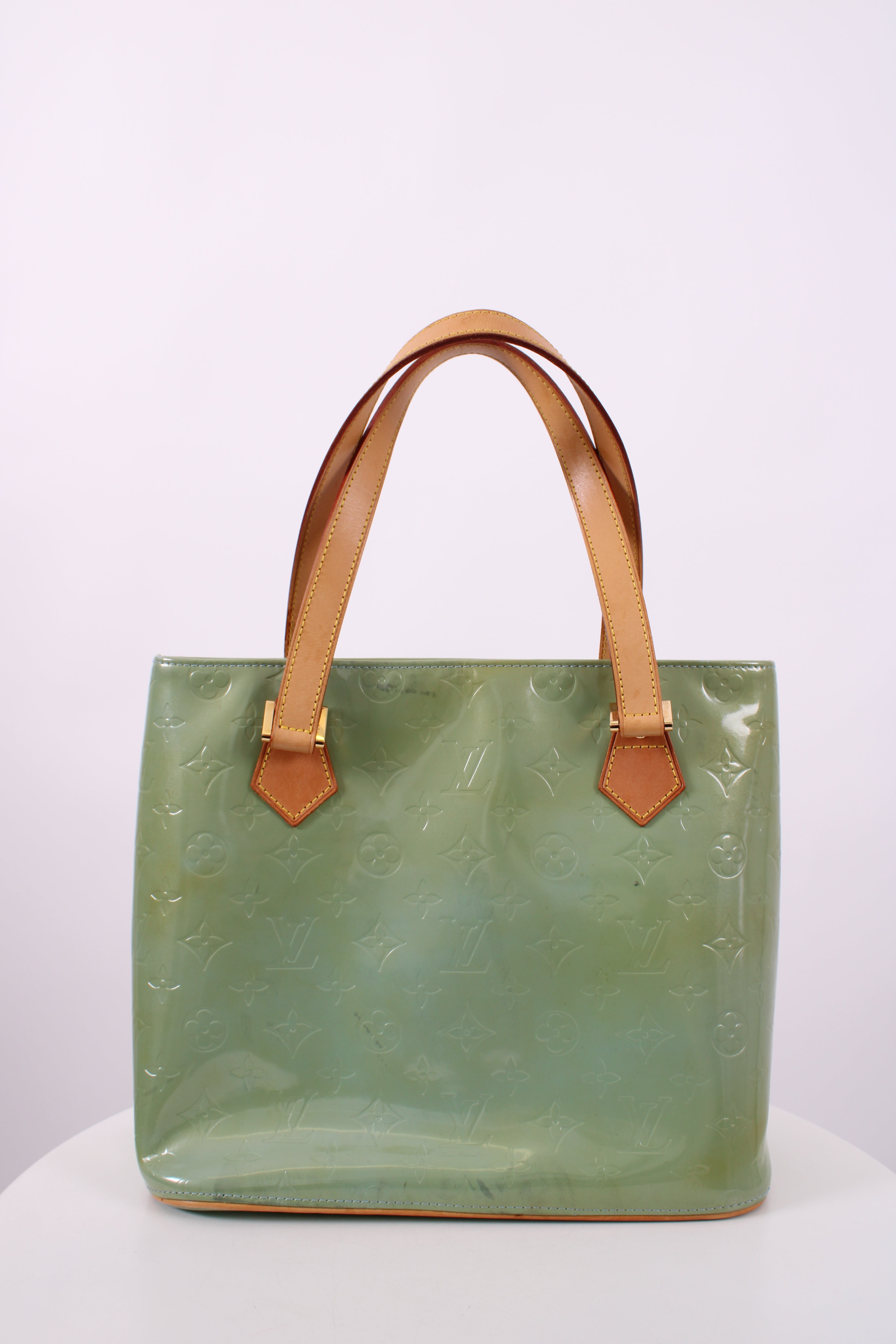 Louis Vuitton Vernis Houston Monogram Handbag Green