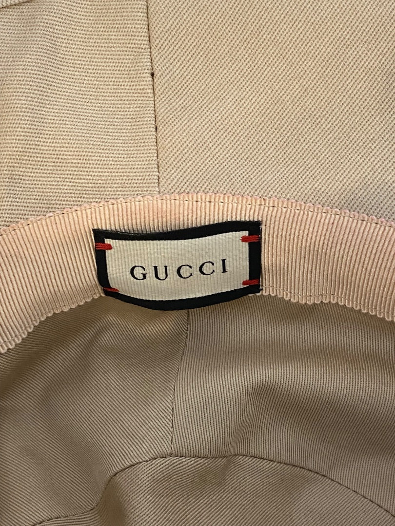 Tan Gucci Bucket Hat, O/S