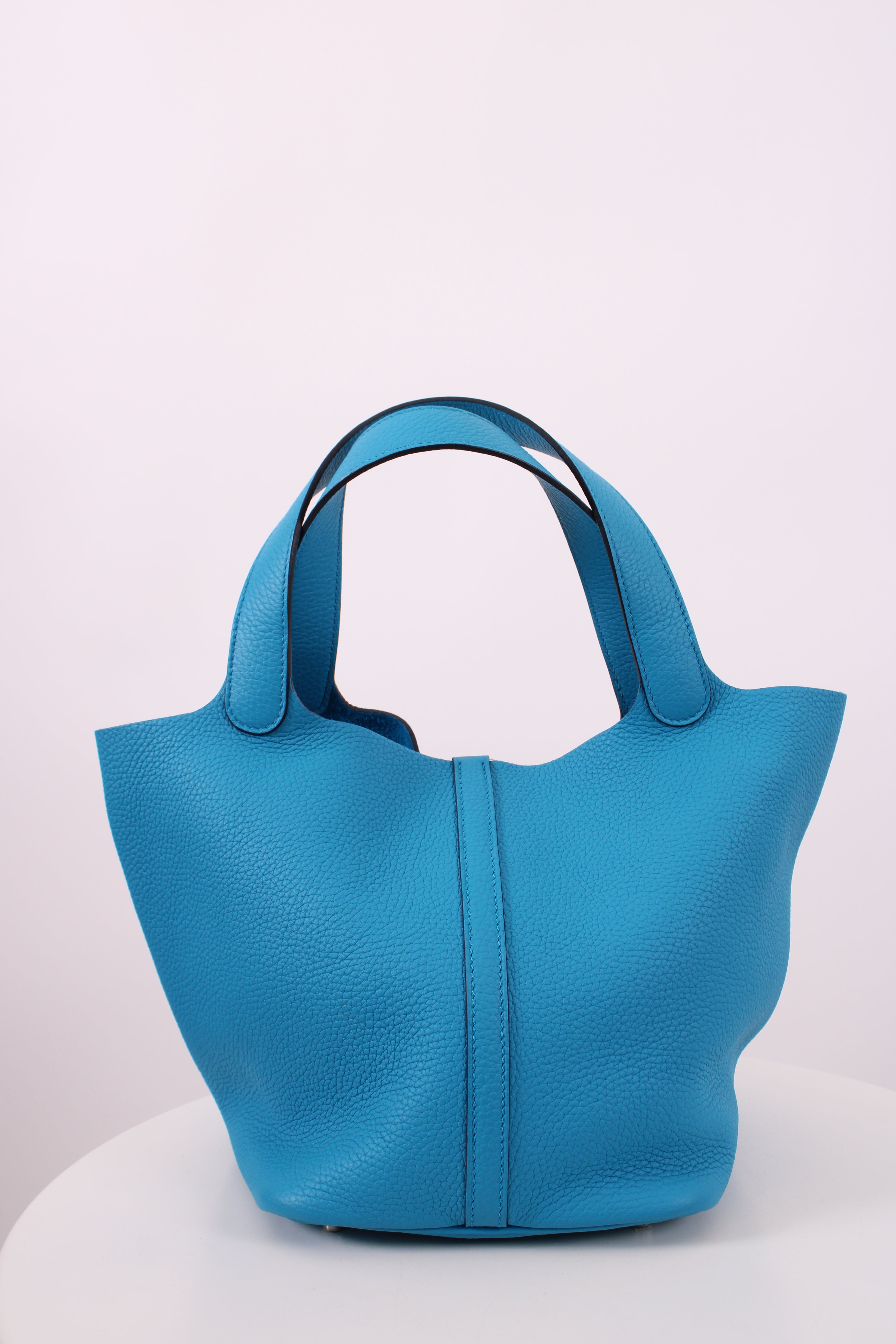 Hermes Picotin 22" Handbag Blue