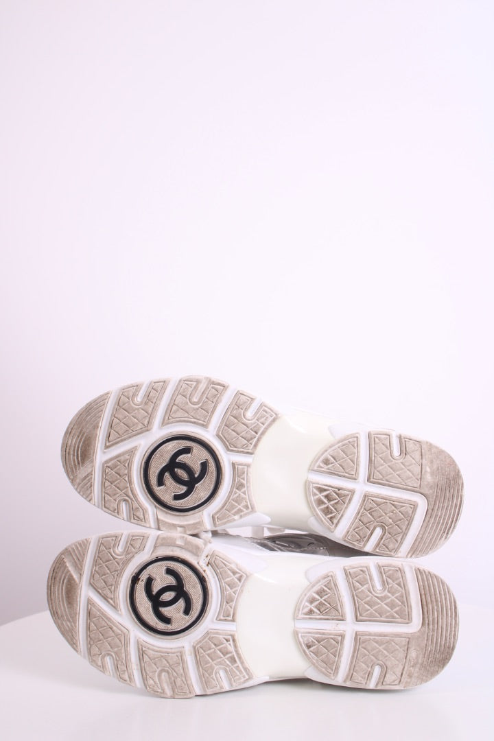 Chanel High Top PVC Trainers White 36
