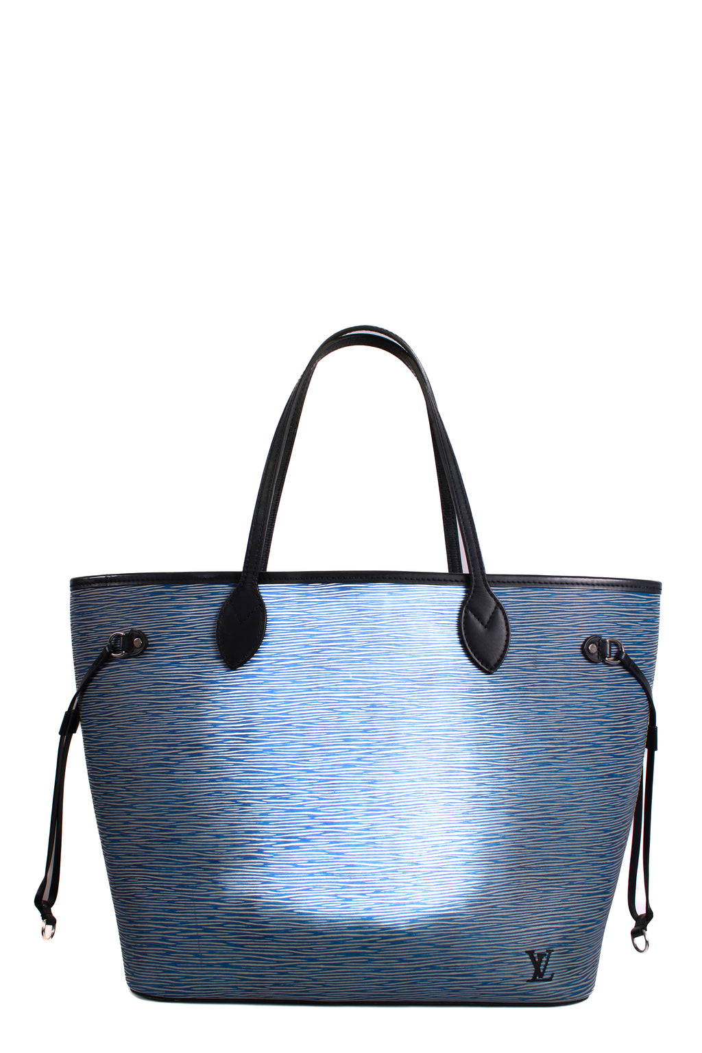 Louis Vuitton Epi Neverfull Tote Denim Blue