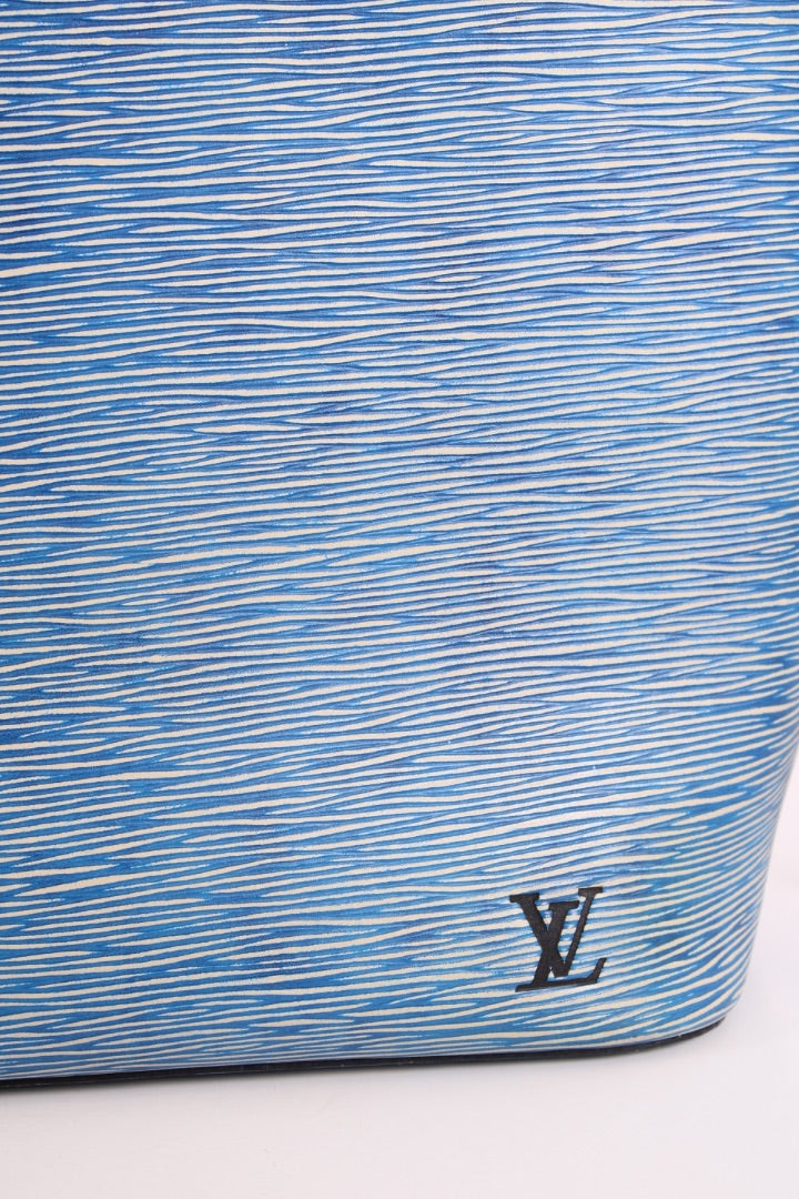 Louis Vuitton Epi Neverfull Tote Denim Blue