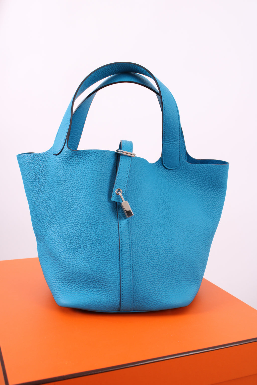 Hermes Picotin 22" Handbag Blue