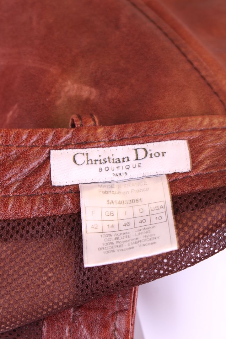 Christian Dior 2005 Collection Embroidered Brown 14