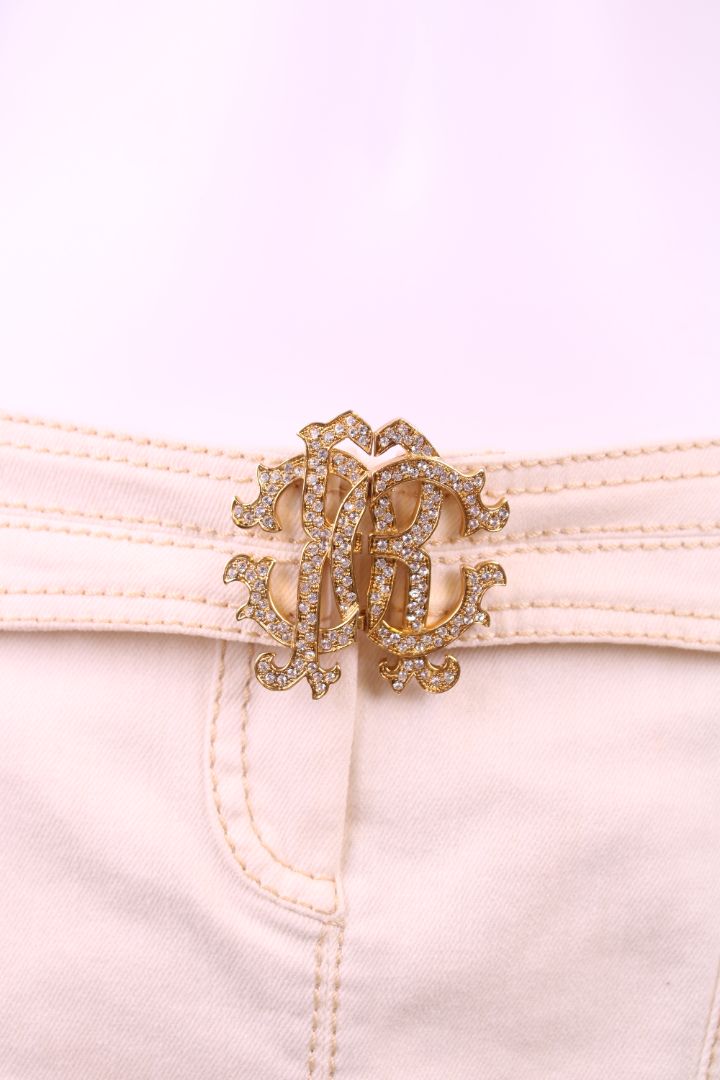 Roberto Cavalli Skirt Cream S
