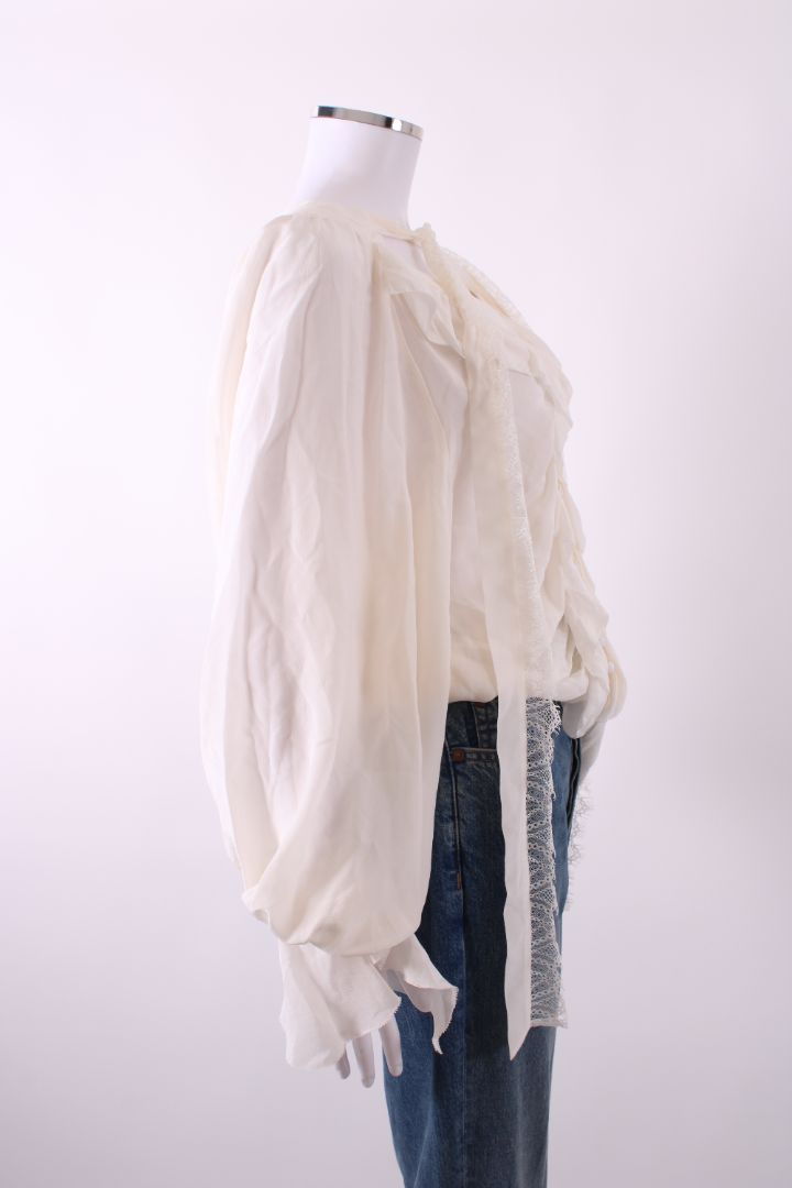 The Kooples Lace Blouse Off-White M