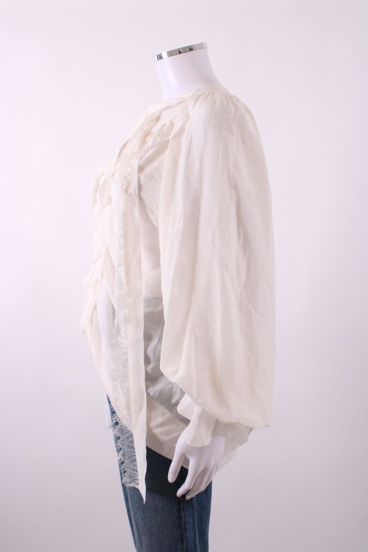The Kooples Lace Blouse Off-White M