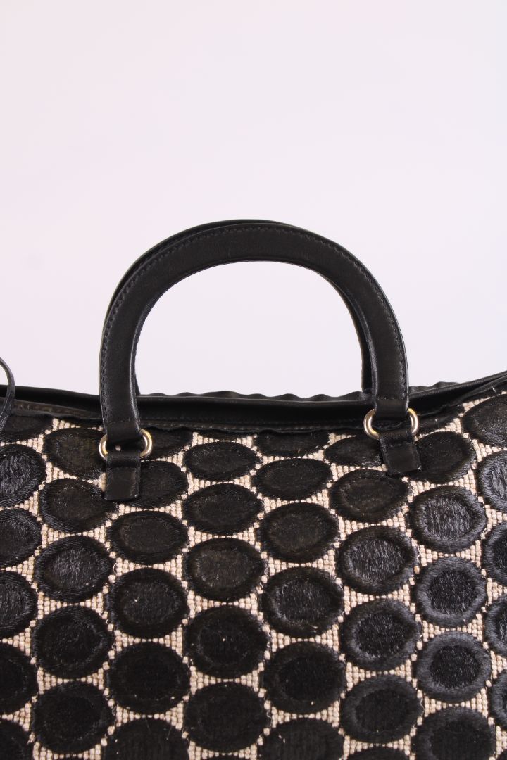 Prada Handbag Black/ Cream