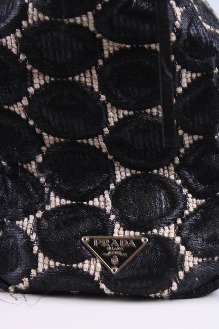Prada Handbag Black/ Cream