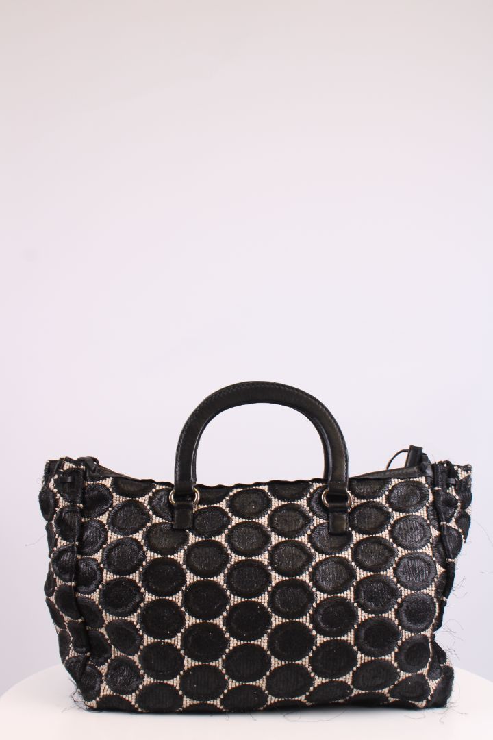 Prada Handbag Black/ Cream