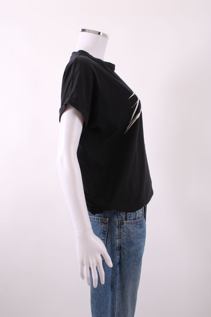 Balmain T-shirt logo Black /white writing M