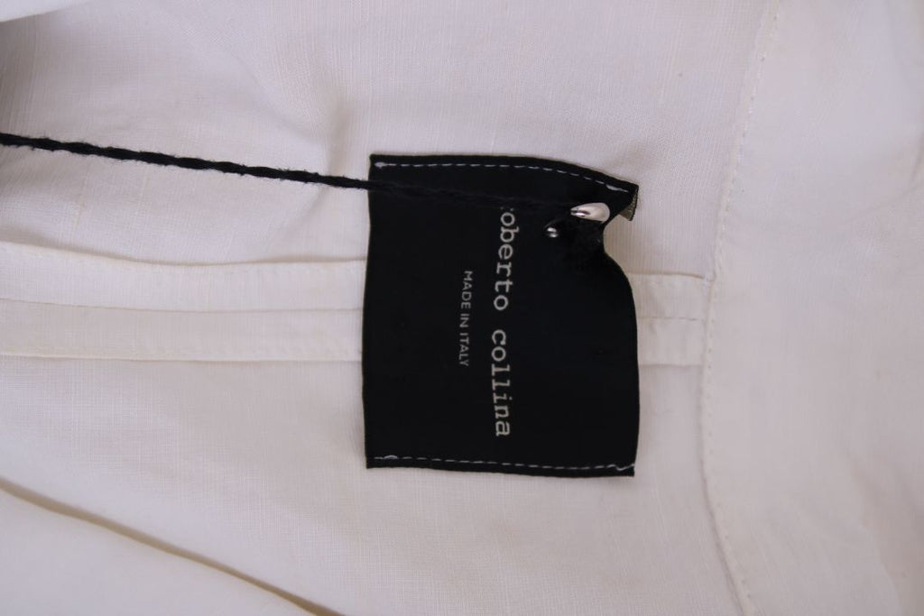 Roberto Collina Double Breasted Waist Coat Cream XS