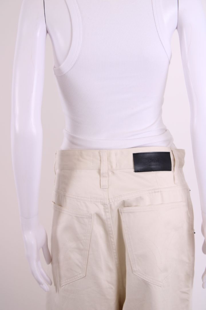 Ami Alex Fit Trousers Cream 30W