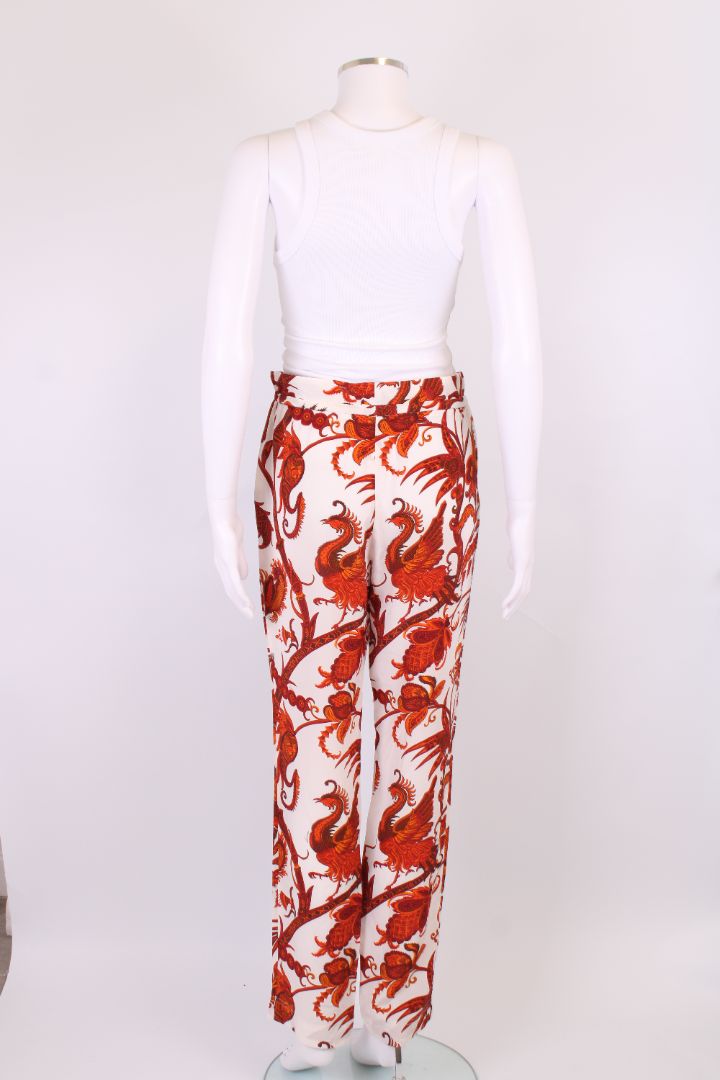 Gucci Print Trousers White/ Orange M