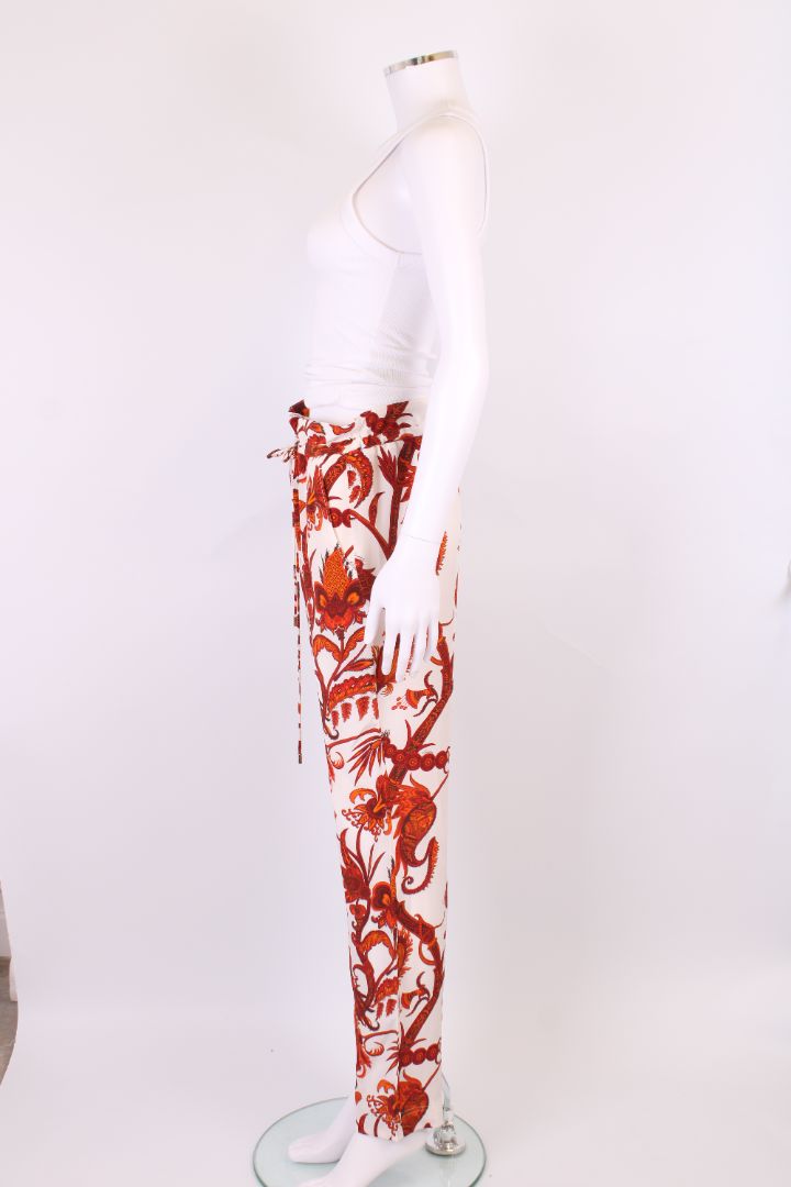 Gucci Print Trousers White/ Orange M