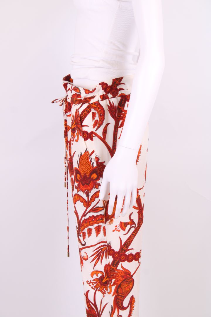 Gucci Print Trousers White/ Orange M