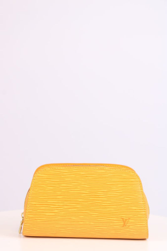 Louis Vuitton Epi Cosmetics Pouch Mustard