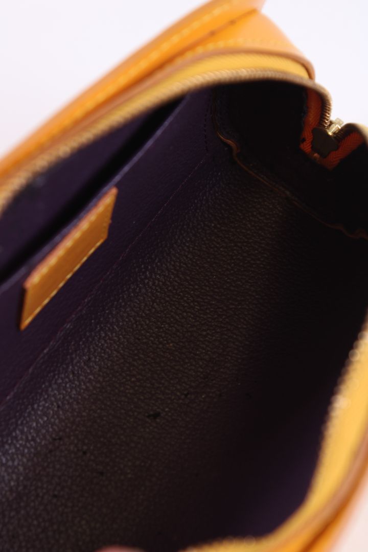 Louis Vuitton Epi Cosmetics Pouch Mustard