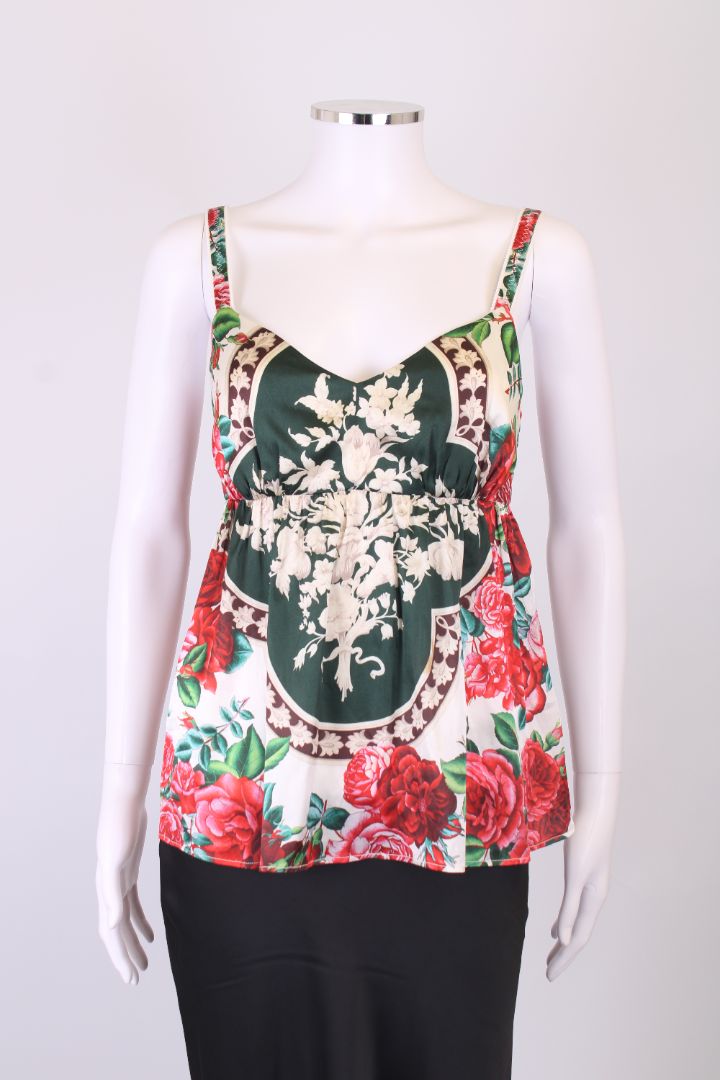 Dolce & Gabbana S/S Print Camisole White/ Red M