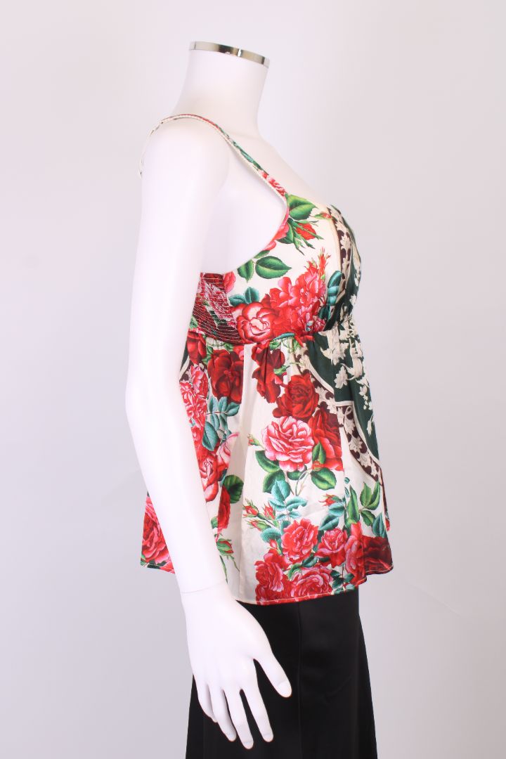 Dolce & Gabbana S/S Print Camisole White/ Red M