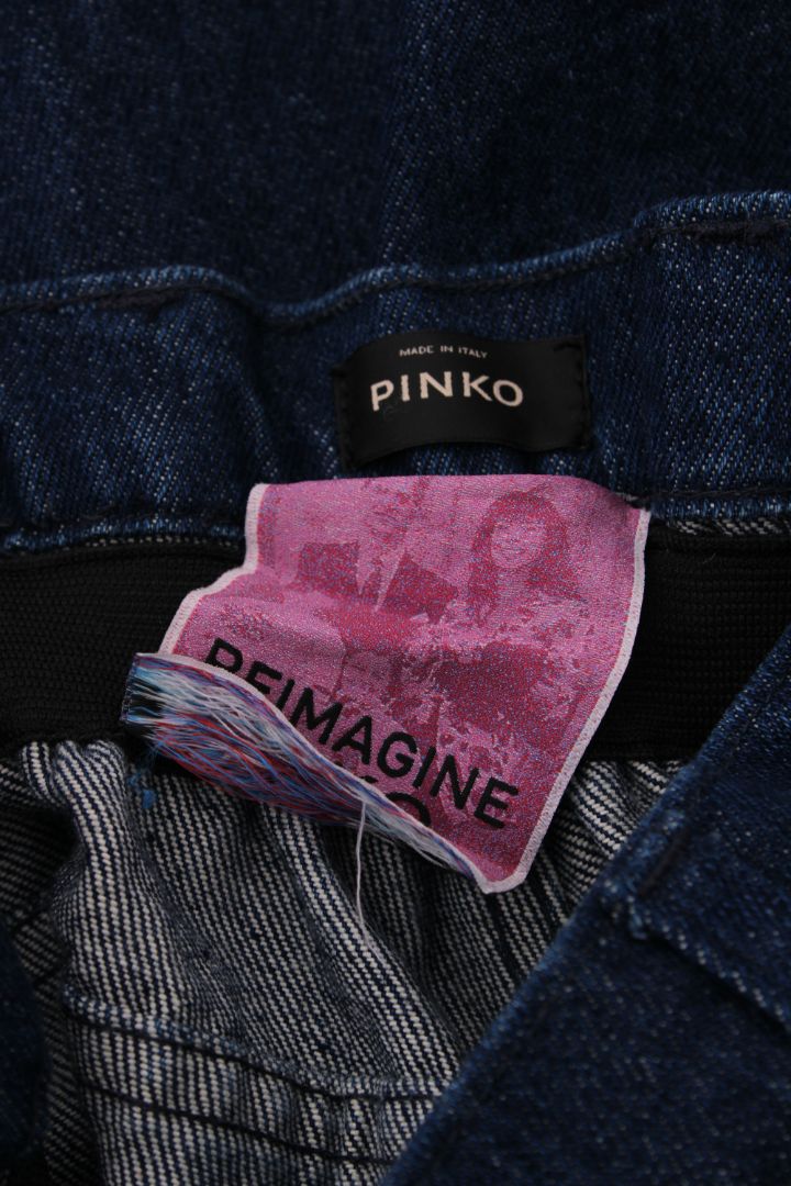 Reimagined by Pinko Diamante Tassle Jeans Indigo Denim S