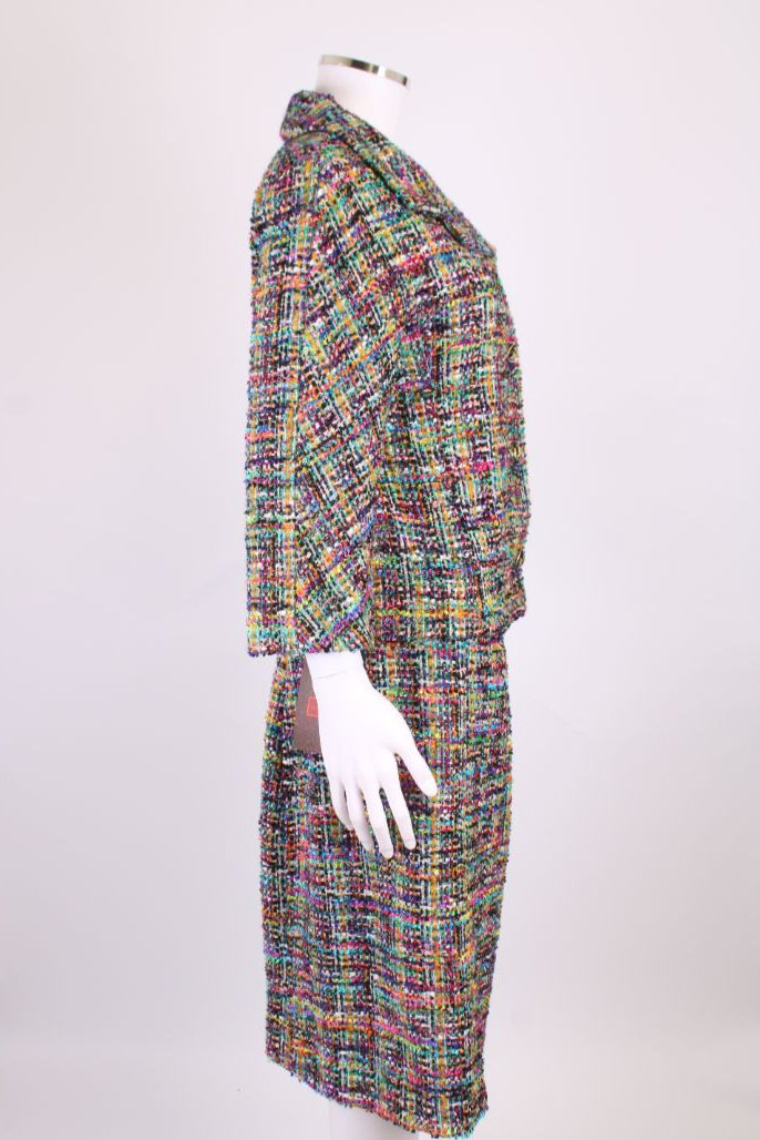 Etro Boucle Skirt Suit Multi Coloured 14