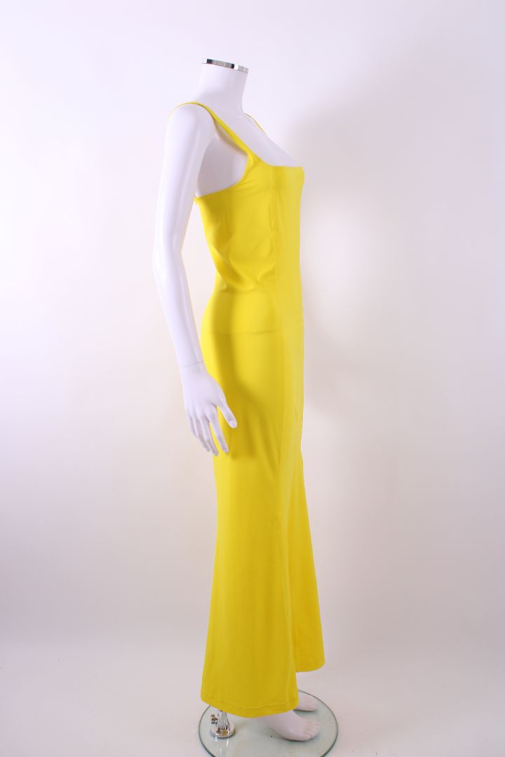 Reimagined by Pinko Slinky/Lycra Maxi Dress Yellow M