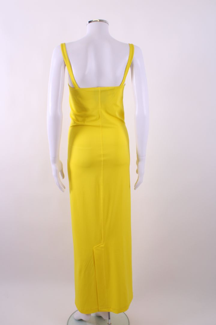 Reimagined by Pinko Slinky/Lycra Maxi Dress Yellow M