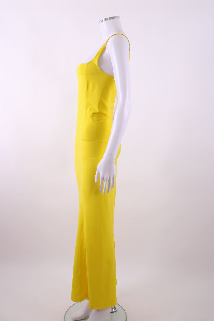 Reimagined by Pinko Slinky/Lycra Maxi Dress Yellow M