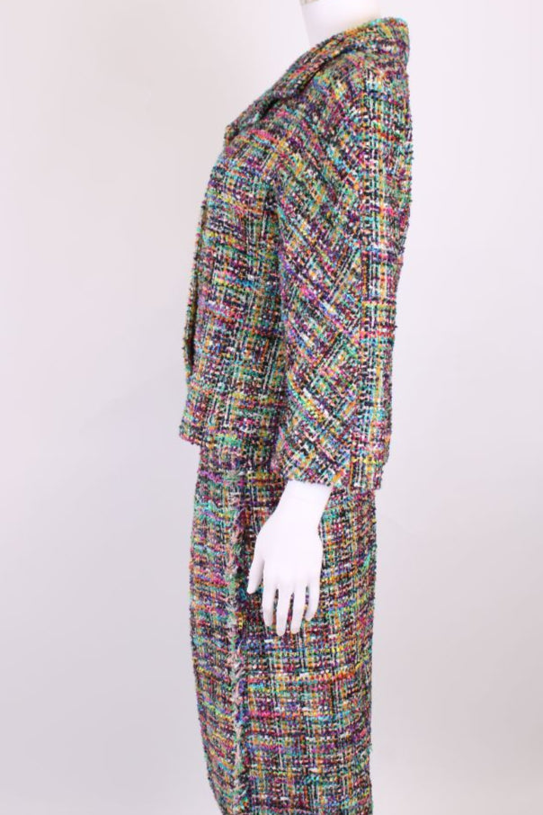 Etro Boucle Skirt Suit Multi Coloured 14