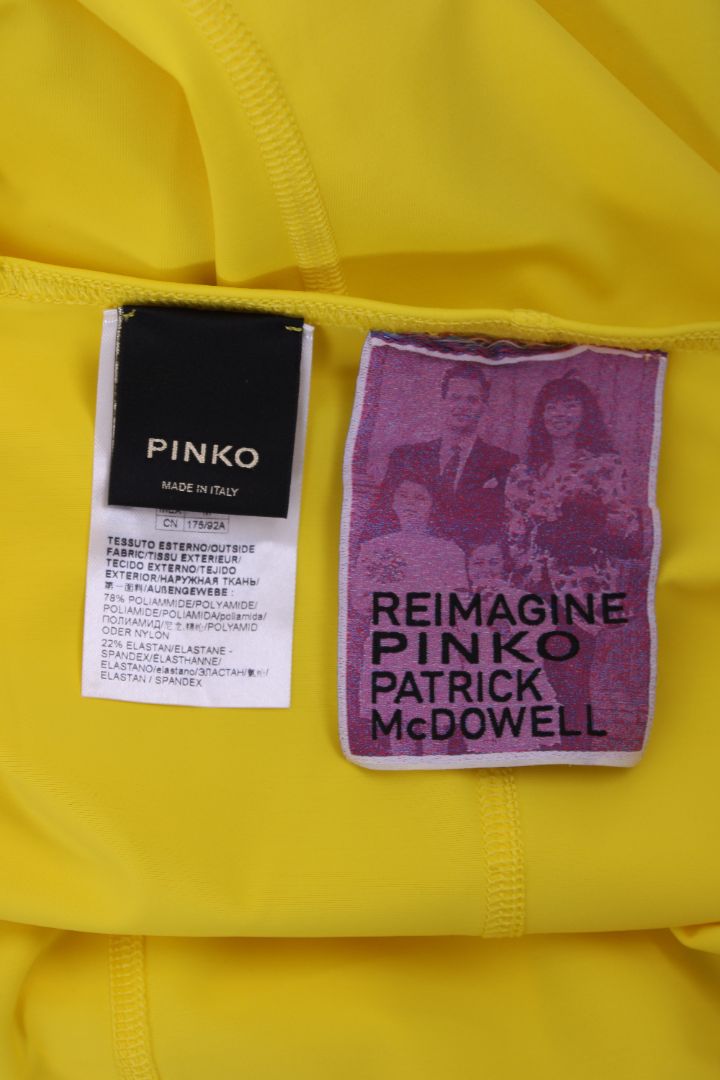 Reimagined by Pinko Slinky/Lycra Maxi Dress Yellow M