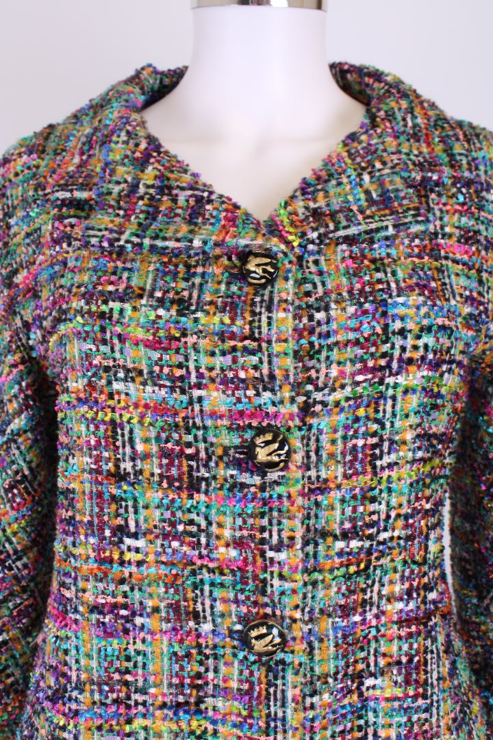 Etro Boucle Skirt Suit Multi Coloured 14