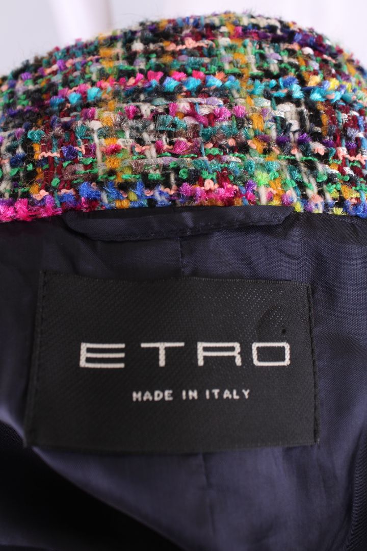Etro Boucle Skirt Suit Multi Coloured 14