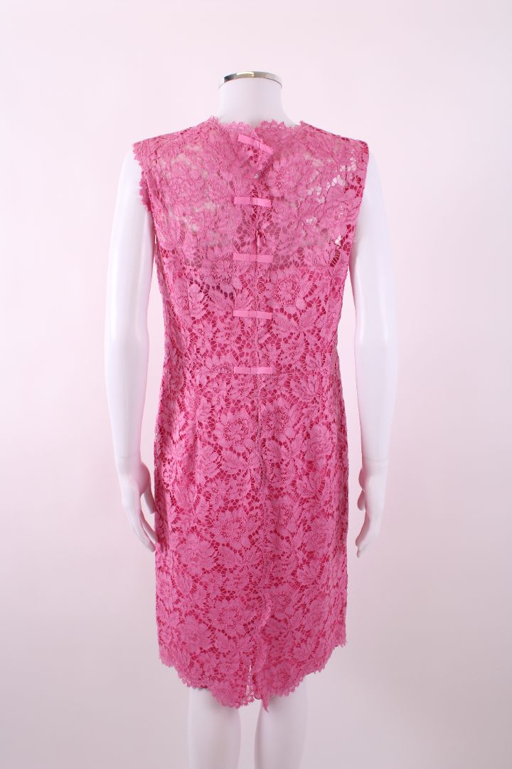 Valentino L/S Lace Dress Pink 14