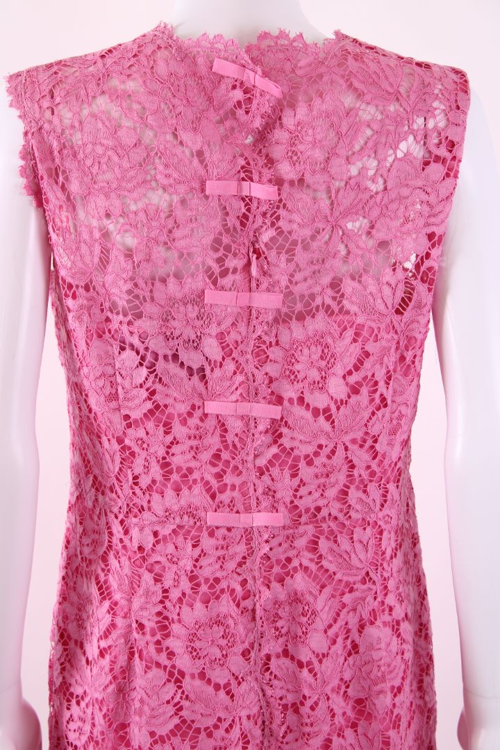 Valentino L/S Lace Dress Pink 14