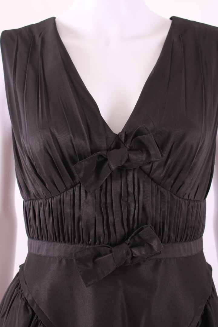 Self Portrait S/S Bow Dress Black 8
