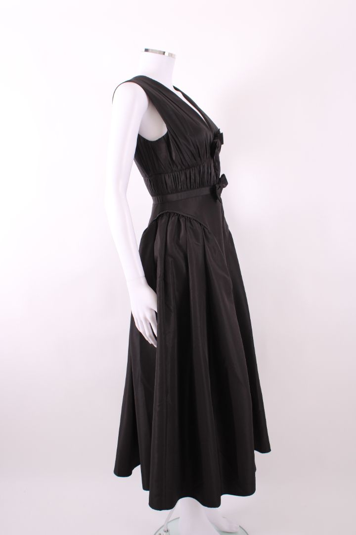 Self Portrait S/S Bow Dress Black 8