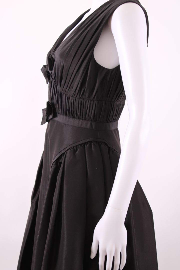 Self Portrait S/S Bow Dress Black 8