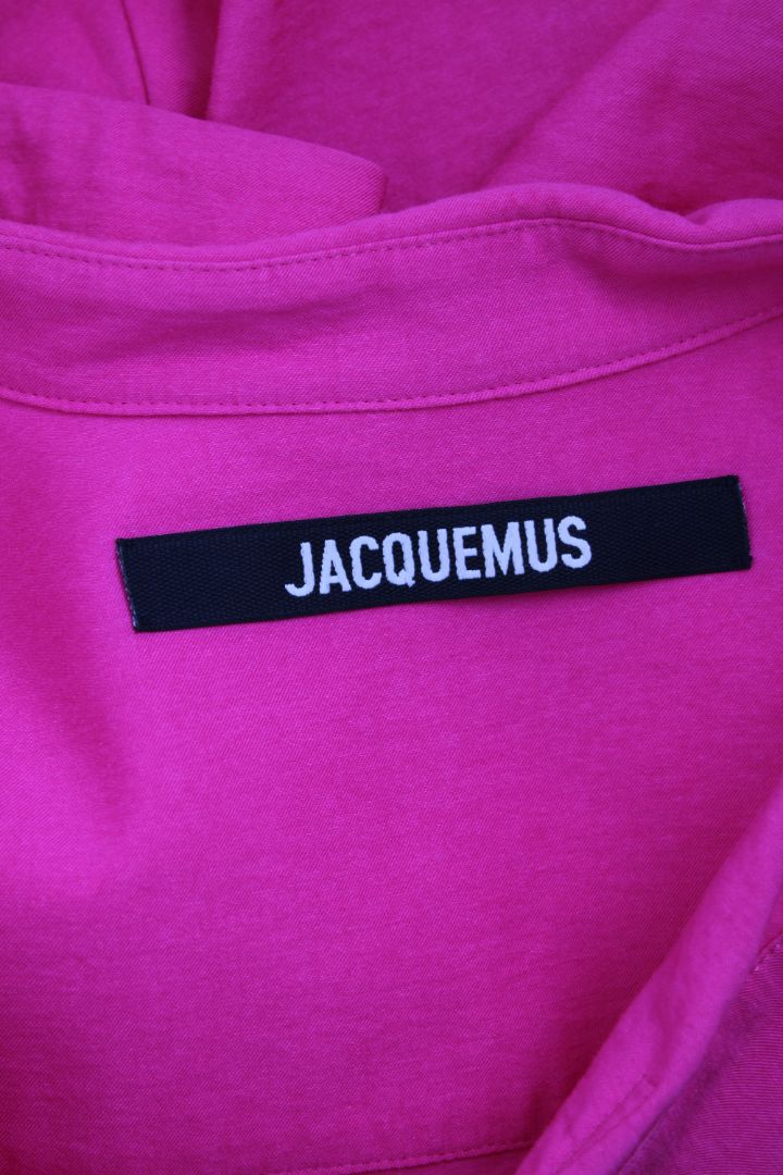 Jacquemus short sleeve cut out mini dress Pink S