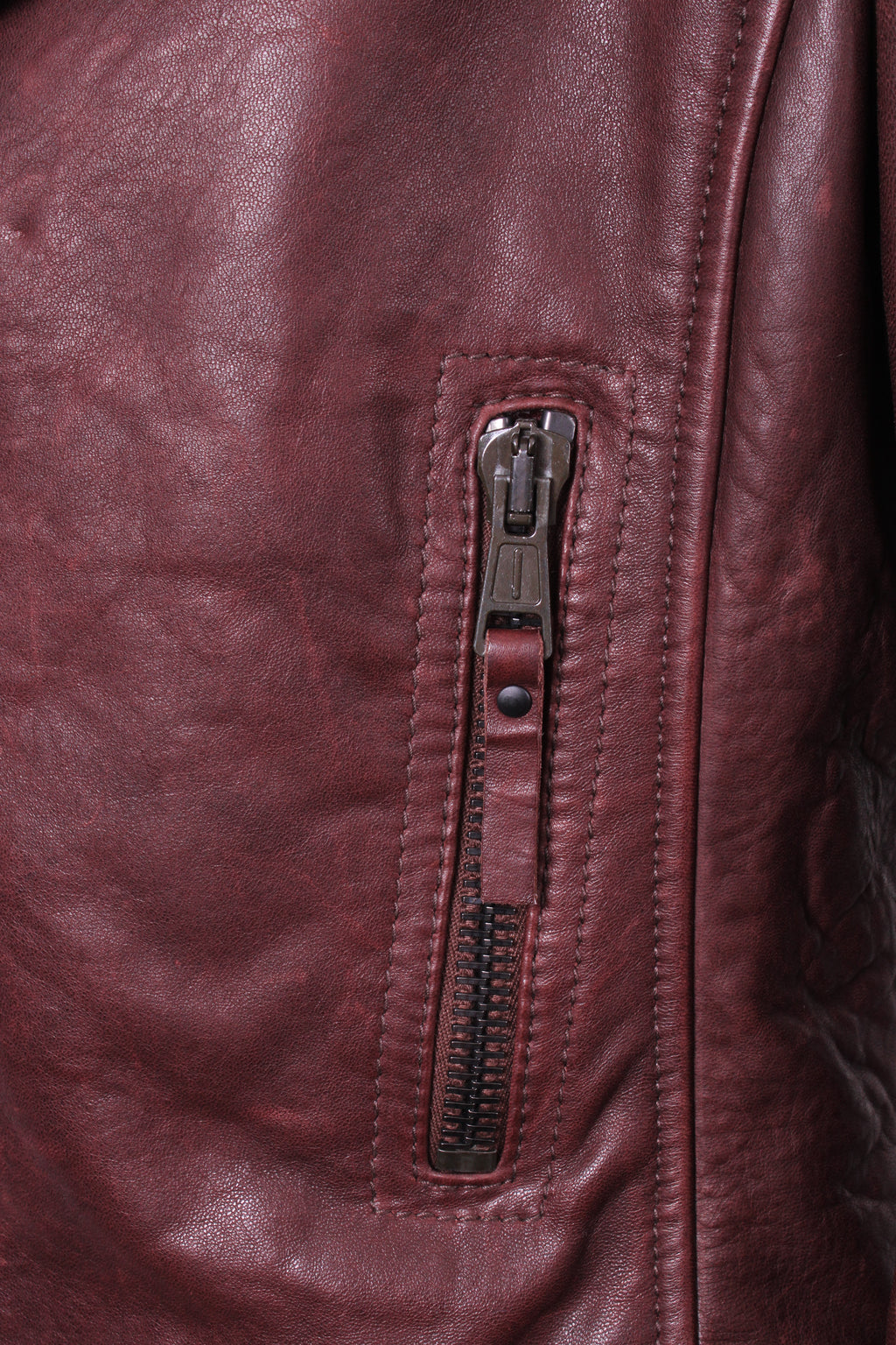 Balenciaga Leather Biker Jacket Brown 10